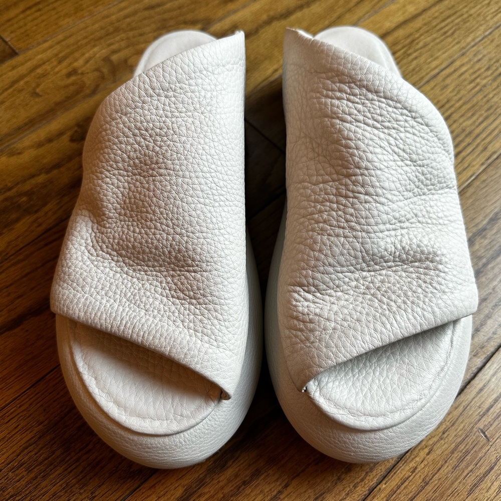 Marsell Cream Leather Sandals Size 40